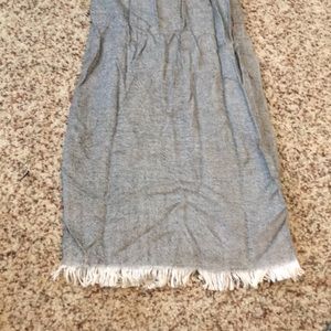 Grey herringbone scarf